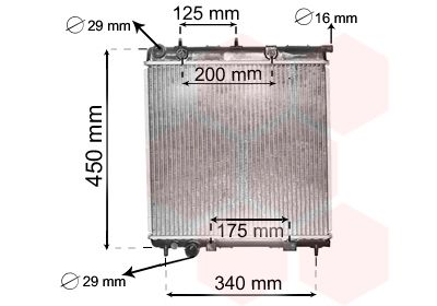 VAN WEZEL Radiators, Motora dzesēšanas sistēma 40002288